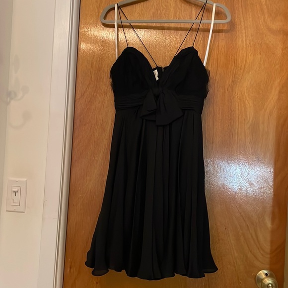 Marcesa Notte Dresses Marcesa Notte Black Silk Babydoll Evening